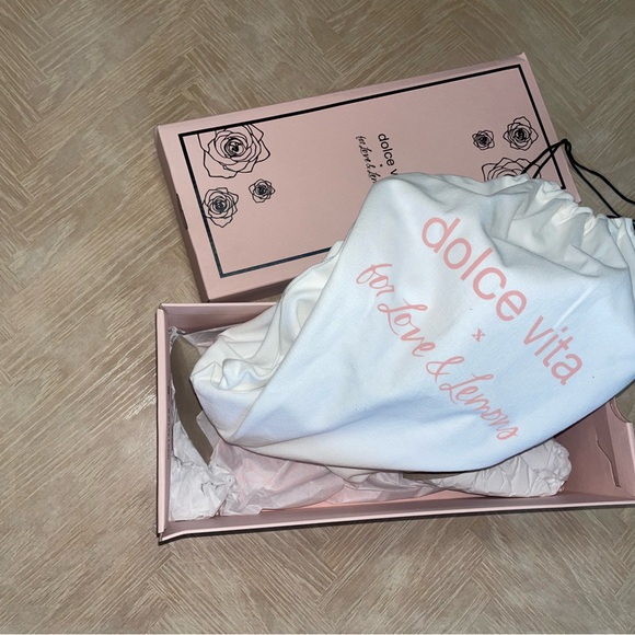 Dolce Vita X For Love & Lemons Ballet Flat in Light Pink Leather - Picture 8 of 8